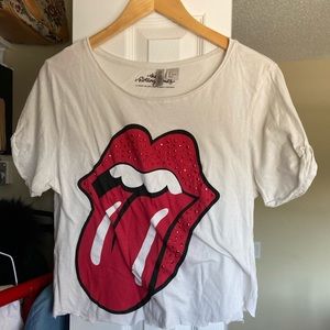 Cropped Rolling Stones T-shirt